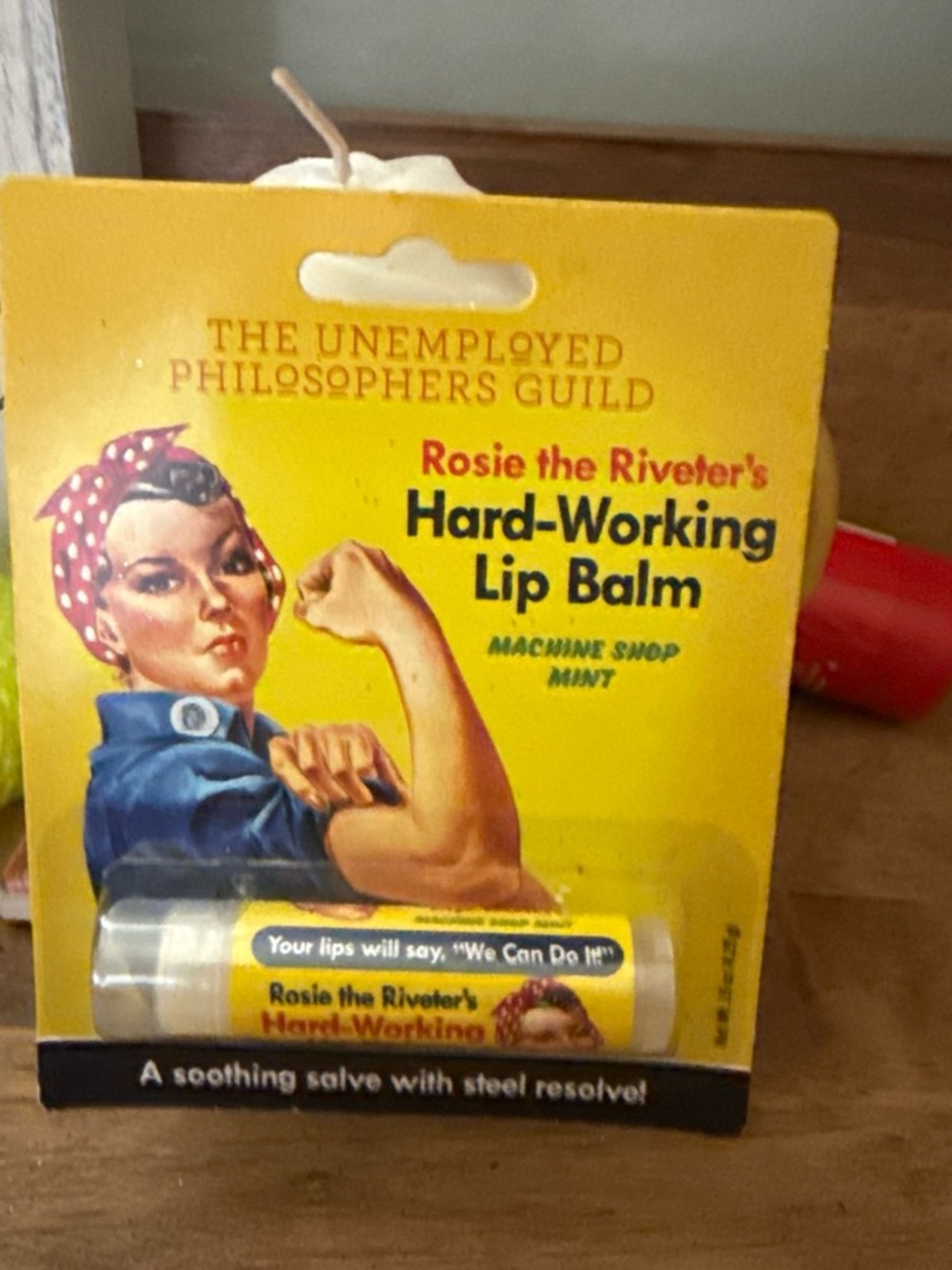 Rosie the Riveter's Hard-Working Lip Balm - Machine Shop Mint (Yellow)